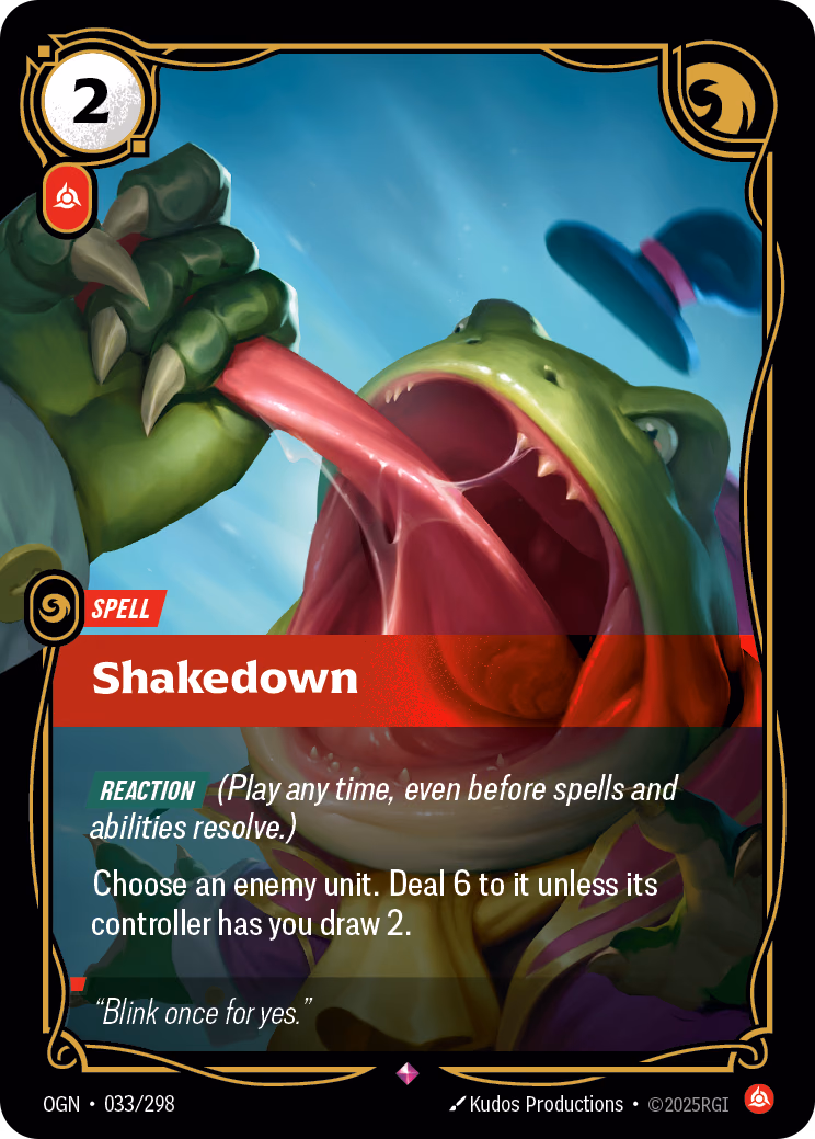 Shakedown OGN-033/298 Riftbound card