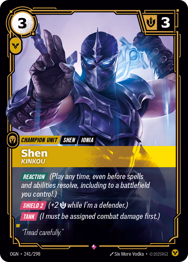 Shen, Kinkou OGN-241/298 Riftbound card