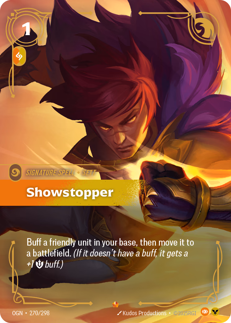 Showstopper OGN-270/298 Riftbound card