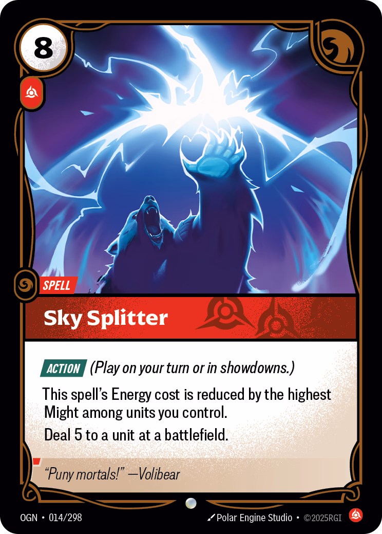 Sky Splitter OGN-014/298 Riftbound card