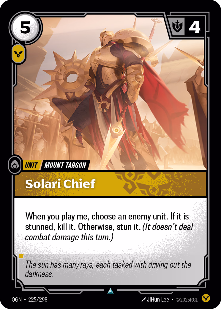 Solari Chief OGN-225/298 Riftbound card
