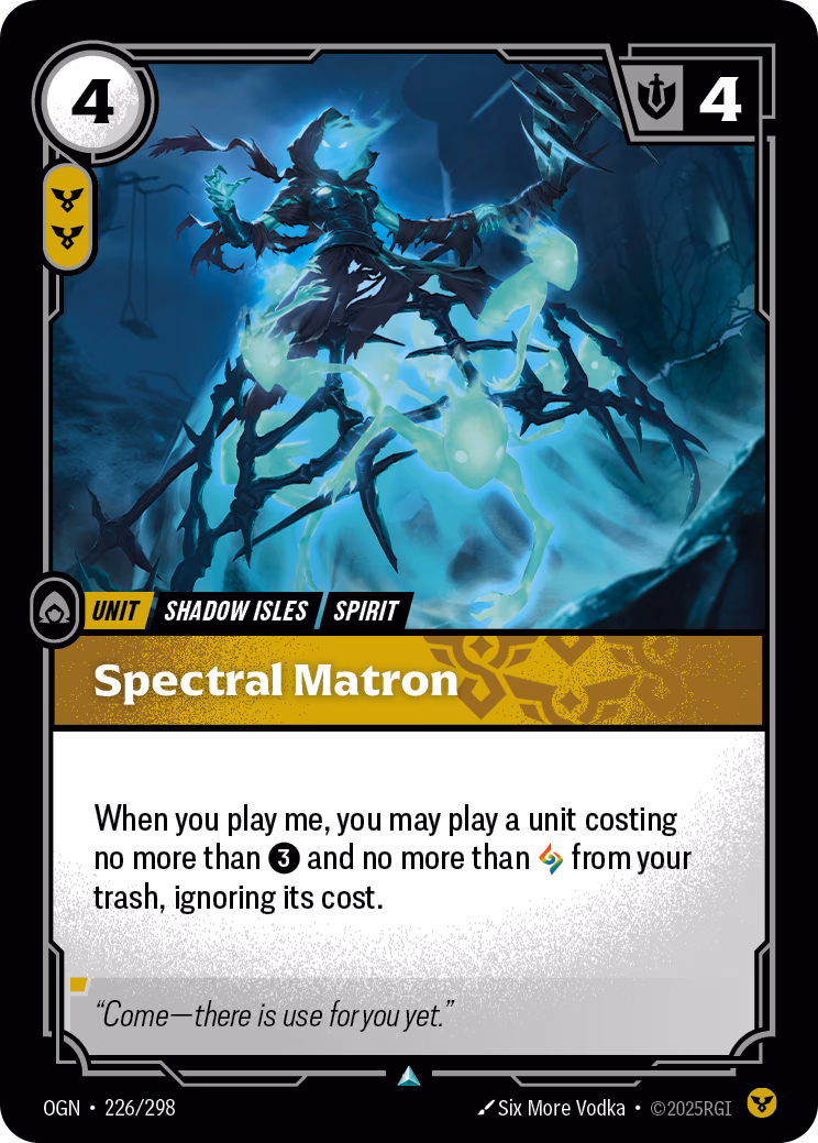 Spectral Matron OGN-226/298 Riftbound card