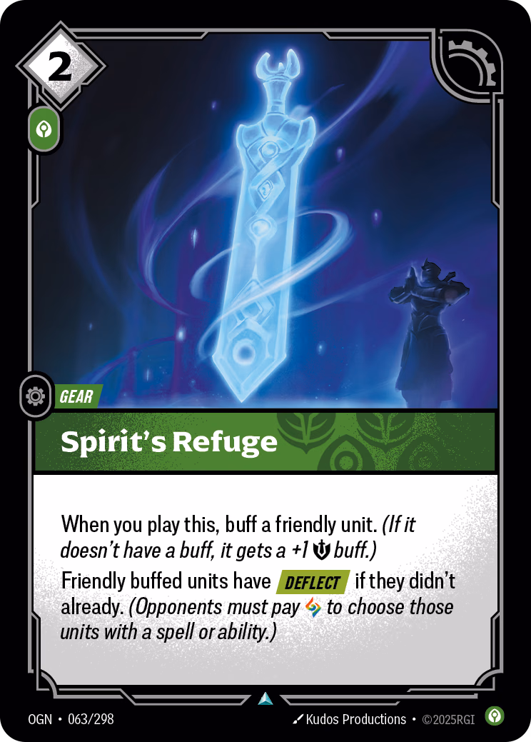 Spirit's Refuge OGN-063/298 Riftbound card