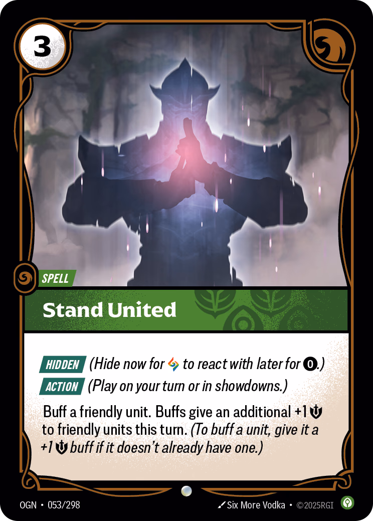 Stand United OGN-053/298 Riftbound card