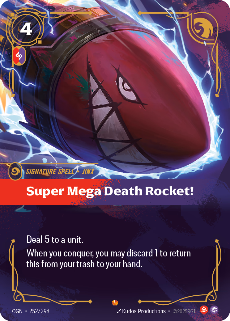 Super Mega Death Rocket! OGN-252/298 Riftbound card
