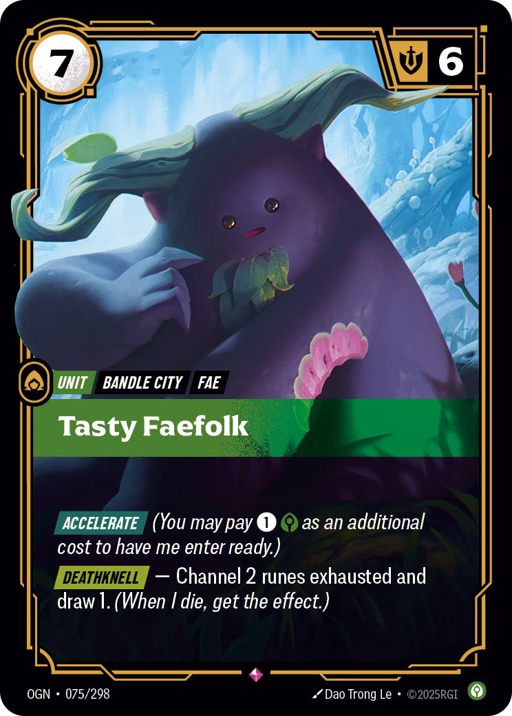 Tasty Faefolk OGN-075/298 Riftbound card