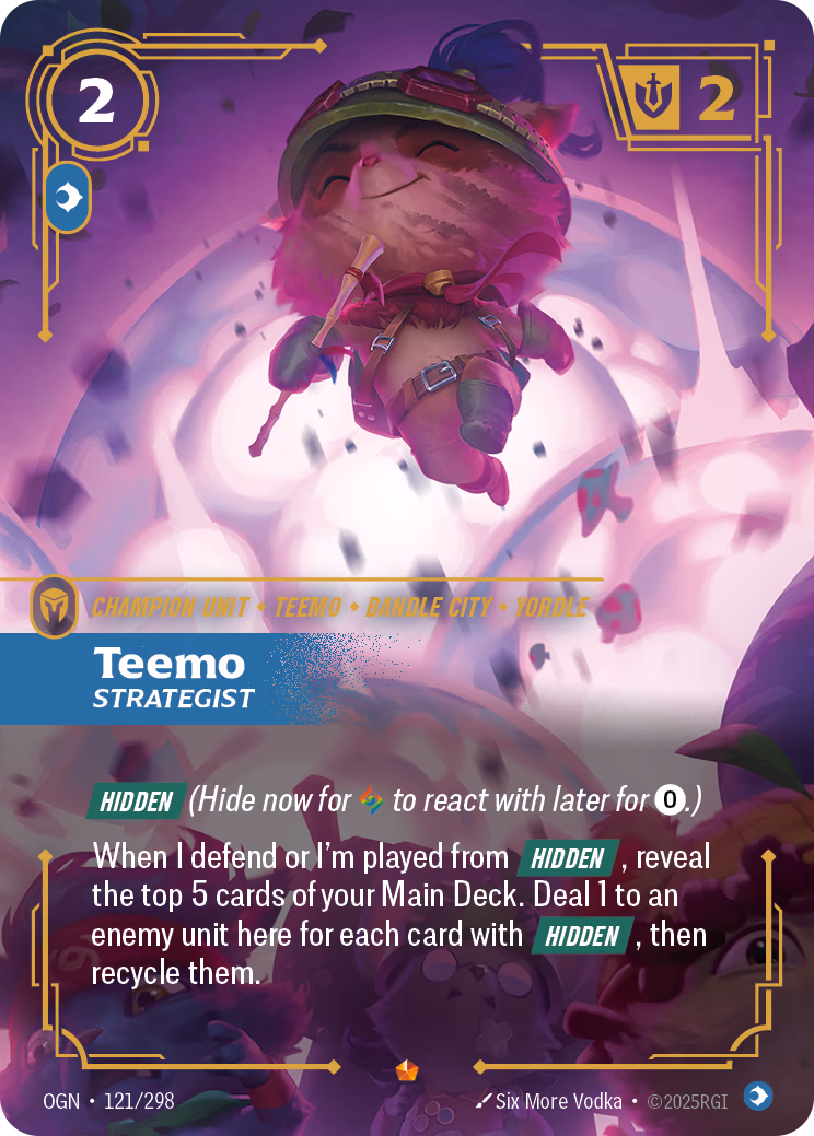 Teemo, Strategist OGN-121/298 Riftbound card