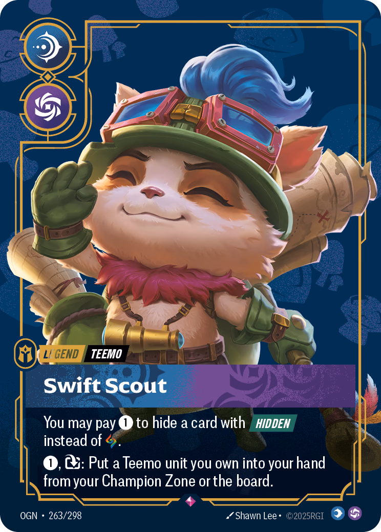 Teemo, Swift Scout OGN-263/298 Riftbound card