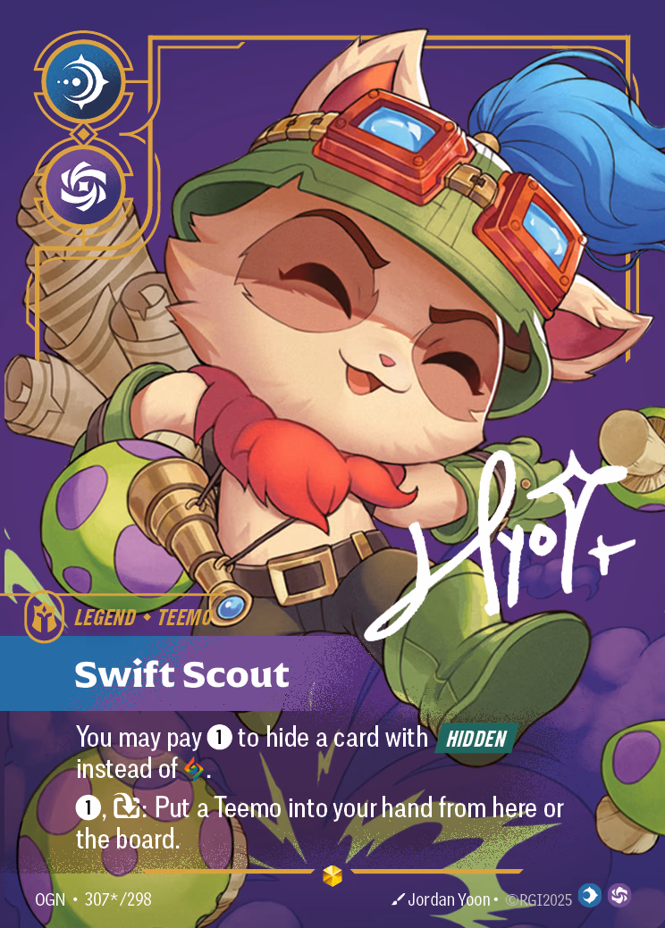Teemo, Swift Scout OGN-307*/298 Riftbound card