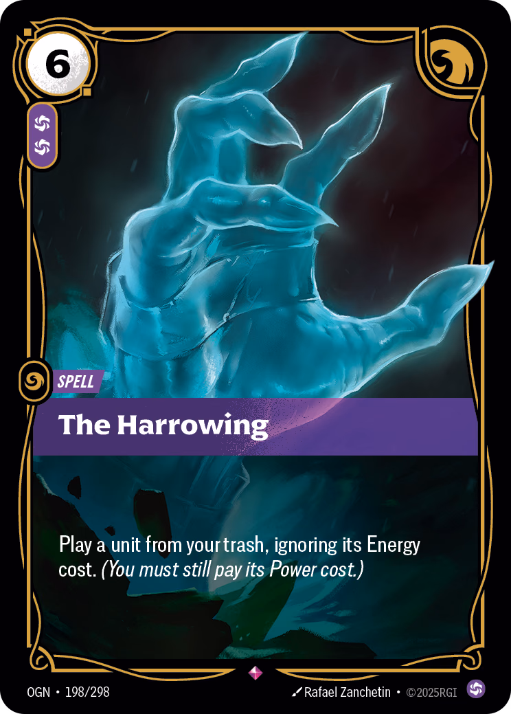 The Harrowing OGN-198/298 Riftbound card