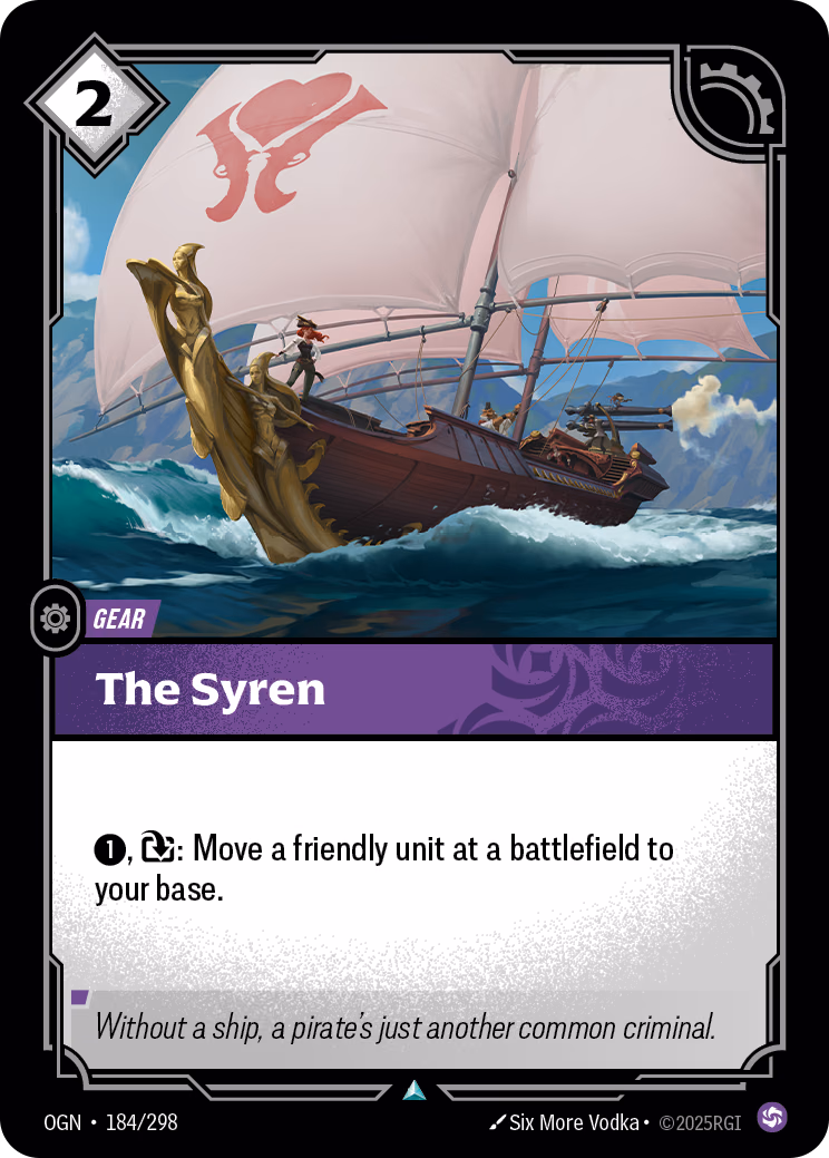The Syren OGN-184/298 Riftbound card