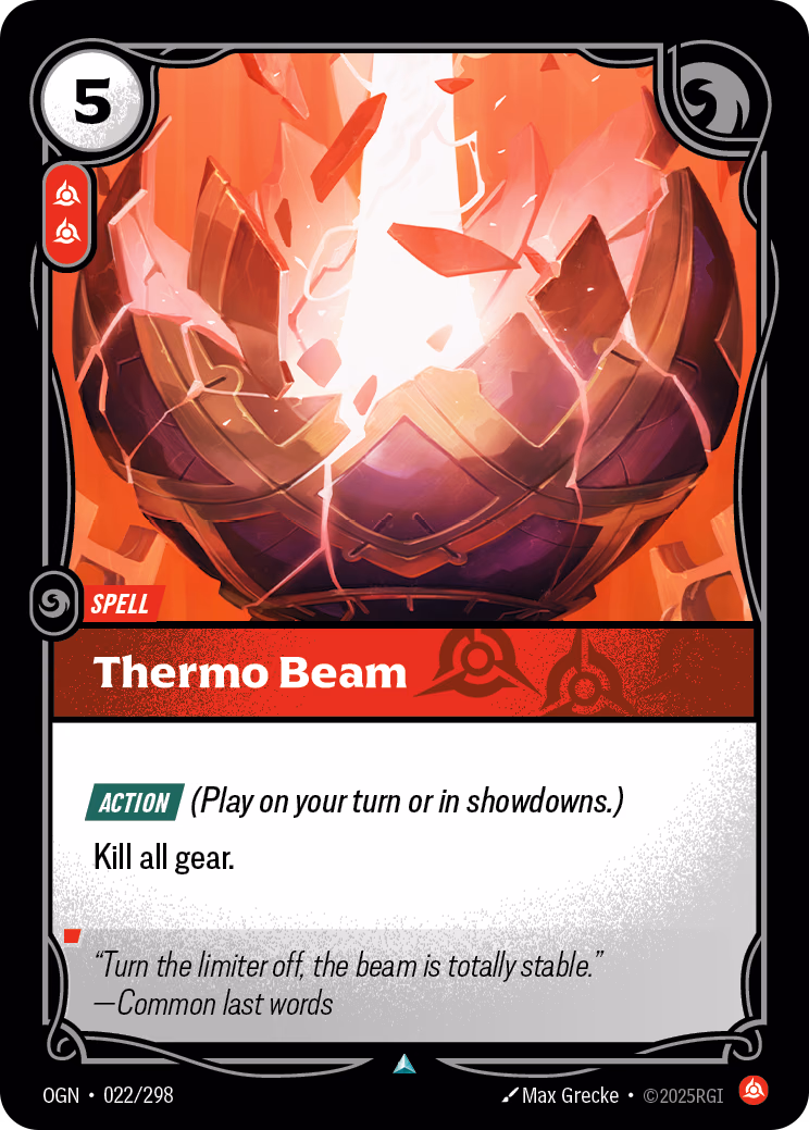Thermo Beam OGN-022/298 Riftbound card