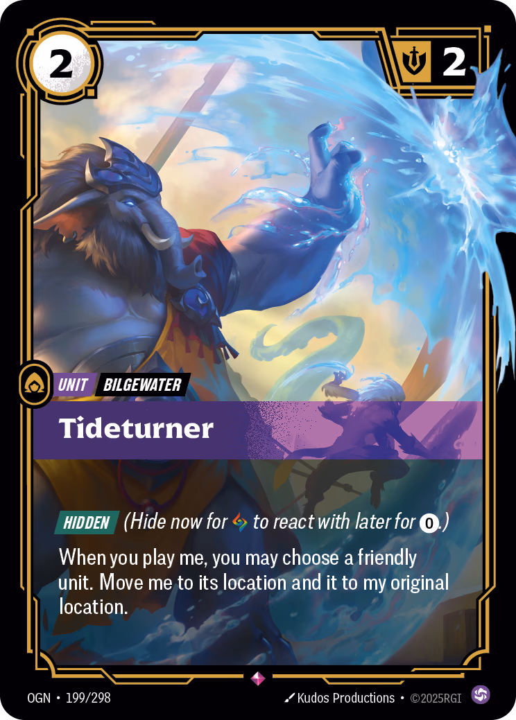 Tideturner OGN-199/298 Riftbound card