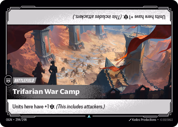 Trifarian War Camp OGN-294/298 Riftbound card
