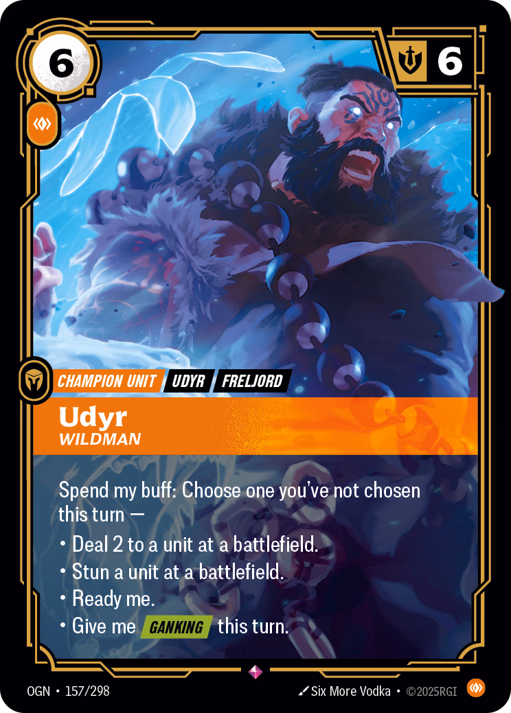 Udyr OGN-157/298 Riftbound card