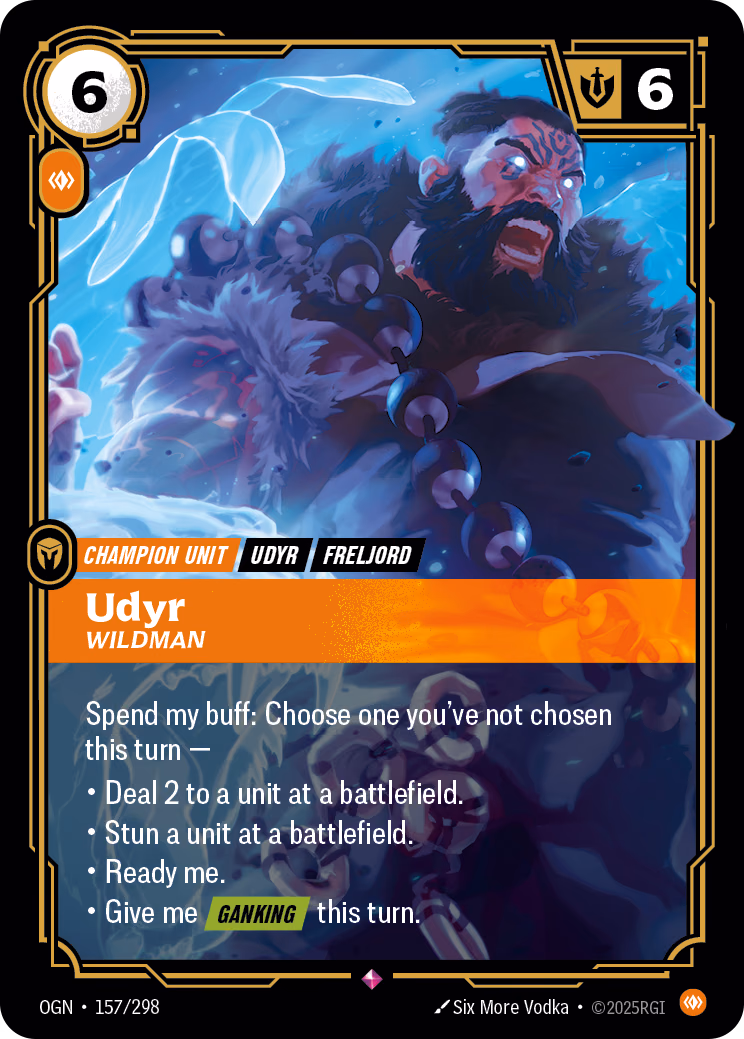 Udyr, Wildman OGN-157/298 Riftbound card