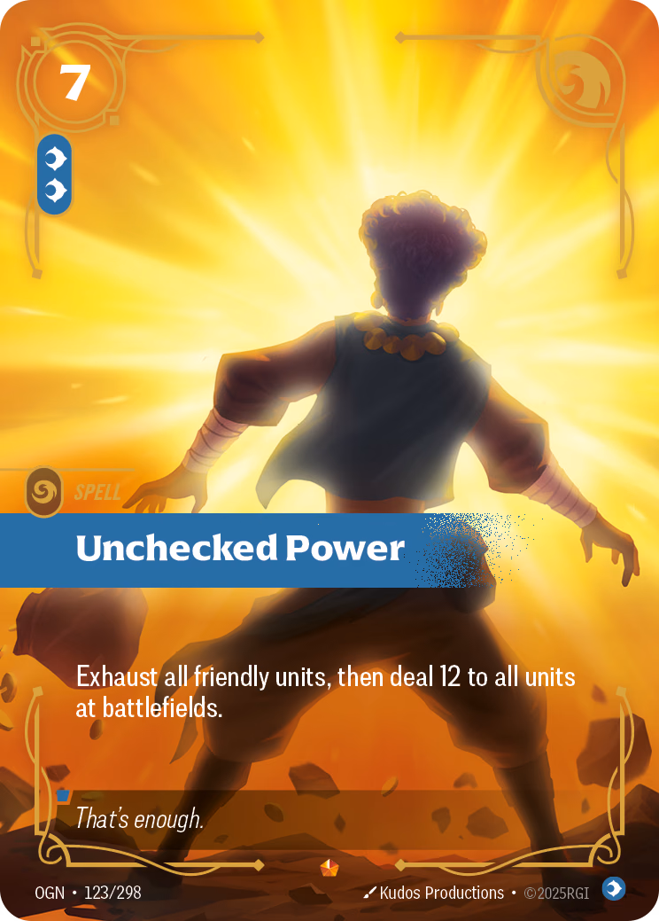 Unchecked Power OGN-123/298 Riftbound card