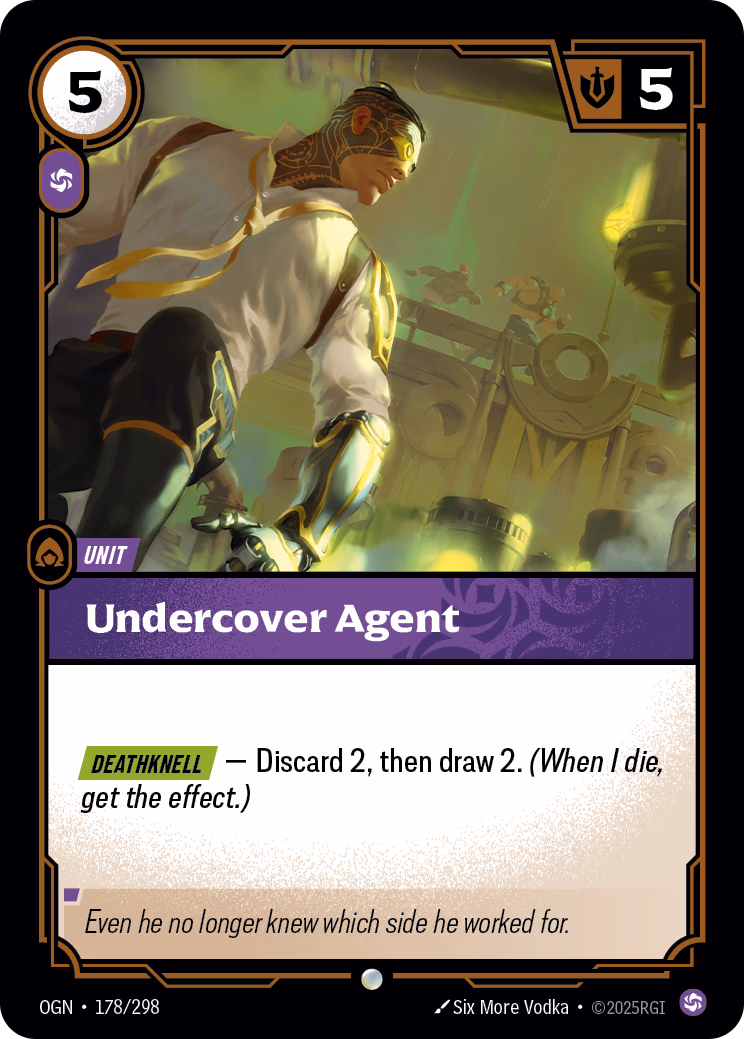 Undercover Agent OGN-178/298 Riftbound card