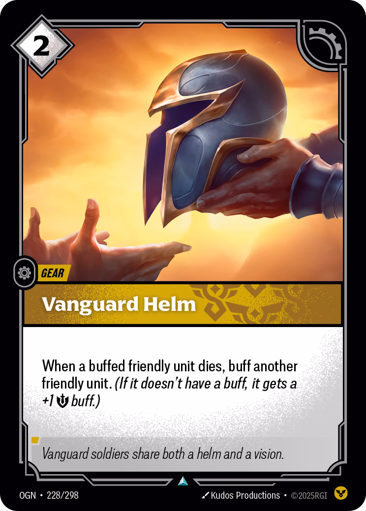 Vanguard Helm OGN-228/298 Riftbound card