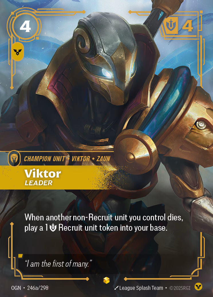 Viktor, Leader OGN-246a/298 Riftbound card