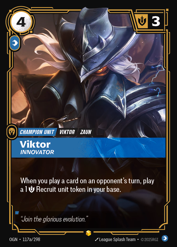 Viktor OGN-117a/298 Riftbound card