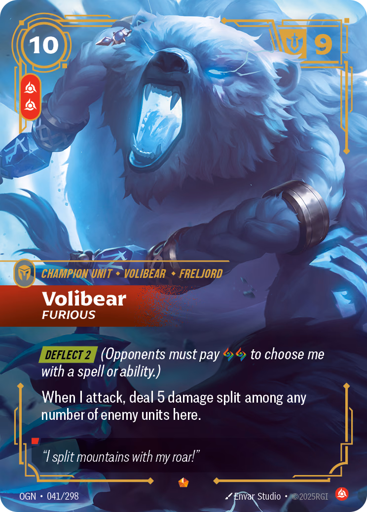 Volibear, Furious OGN-041/298 Riftbound card