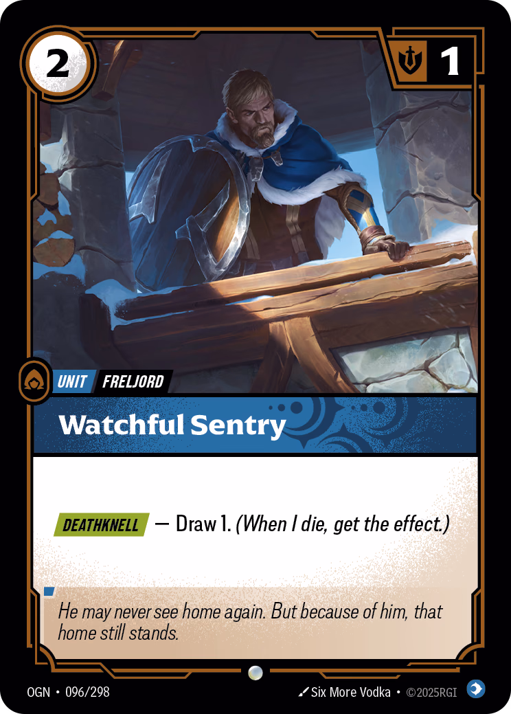 Watchful Sentry OGN-096/298 Riftbound card