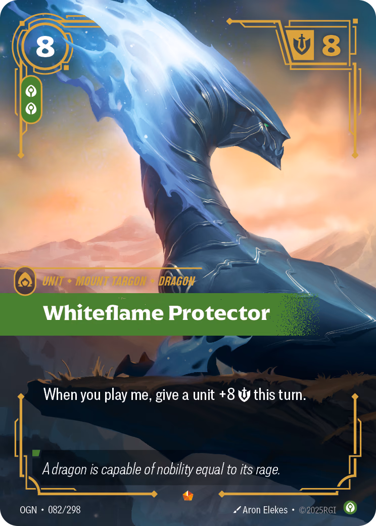 Whiteflame Protector OGN-082/298 Riftbound card