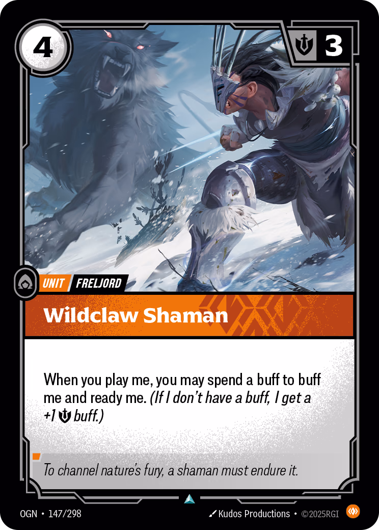 Wildclaw Shaman OGN-147/298 Riftbound card