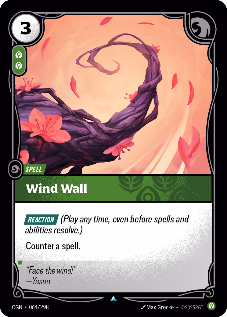 Wind Wall OGN-064/298 Riftbound card