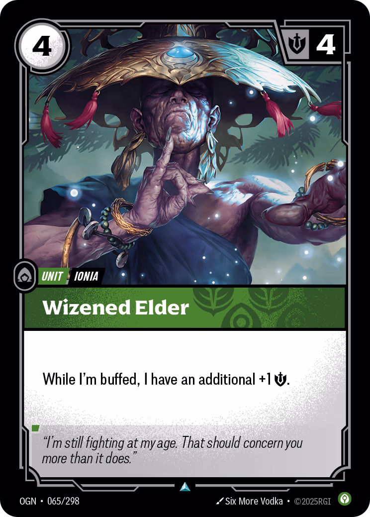 Wizened Elder OGN-065/298 Riftbound card