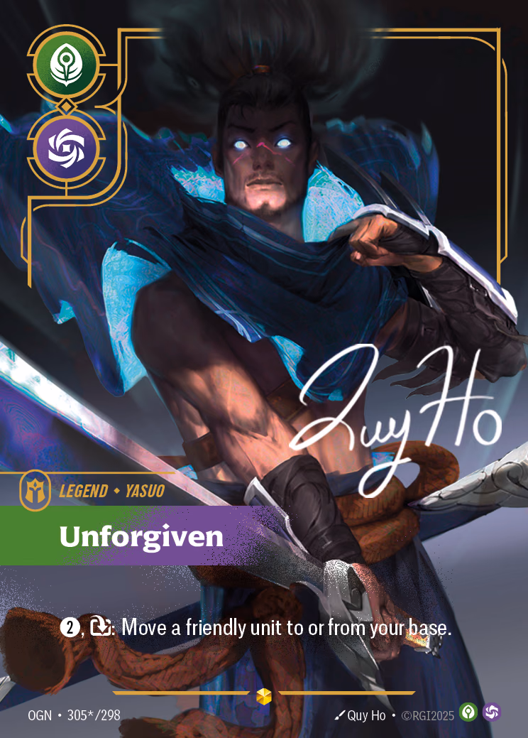 Yasuo, Unforgiven OGN-305*/298 Riftbound card