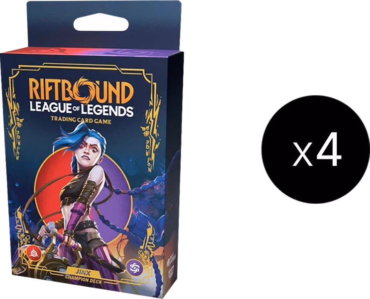 Riftbound Origins Champion Deck (Jinx) Display