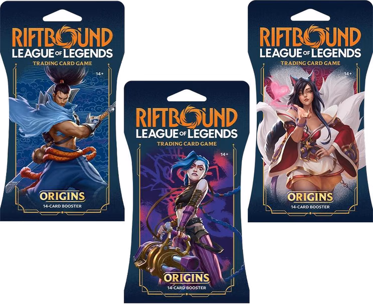 Riftbound Origins Sleeved Booster Pack Art Bundle [Set of 3]