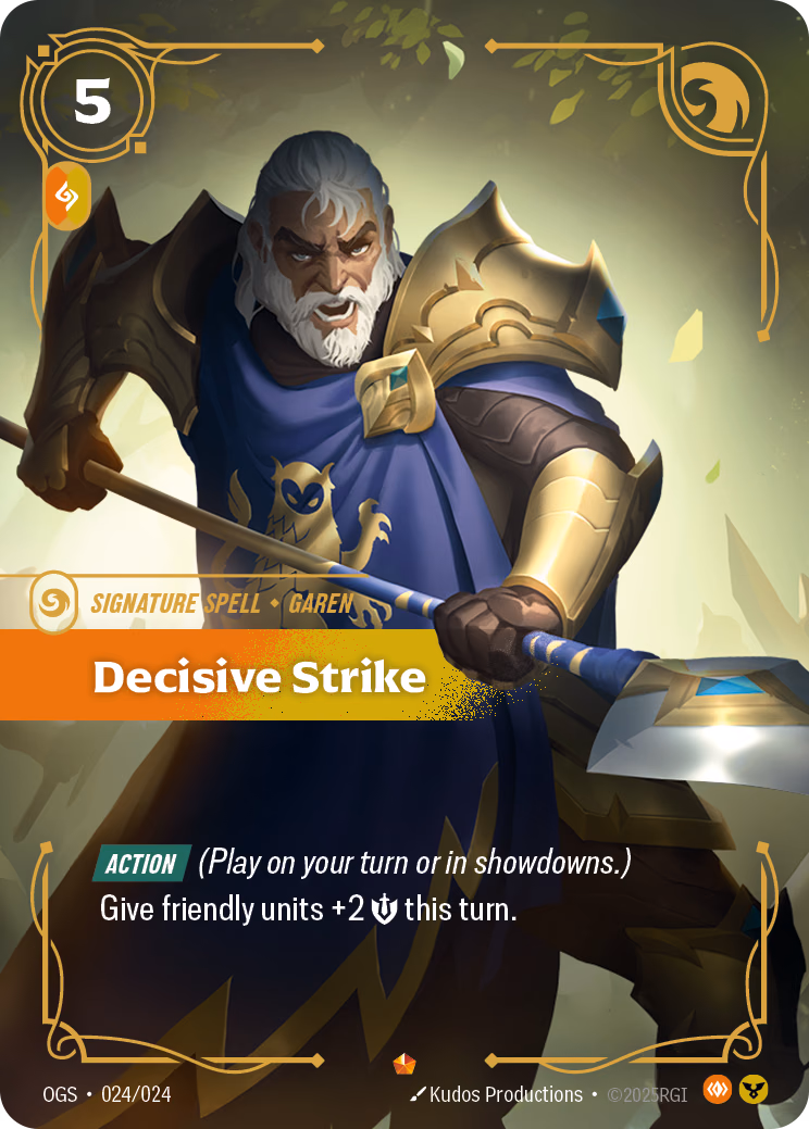 Decisive Strike OGS-024/024 Riftbound card