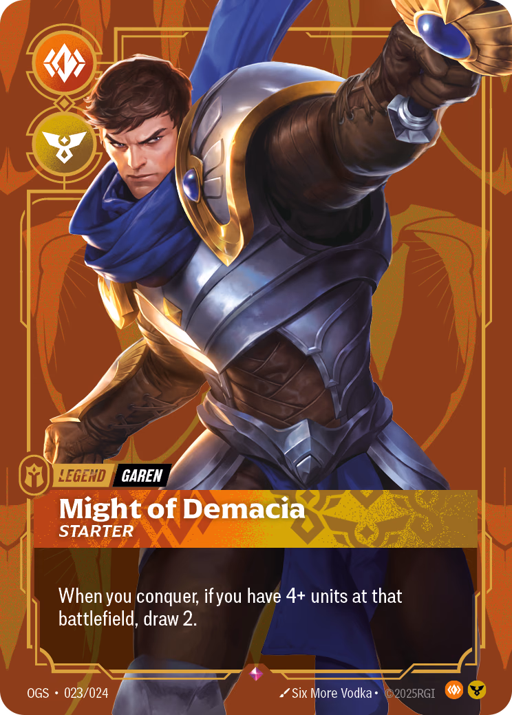 Garen, Might of Demacia OGS-023/024 Riftbound card