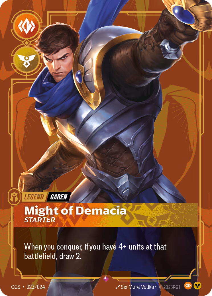 Garen, Might of Demacia - Starter OGS-023/024 Riftbound card