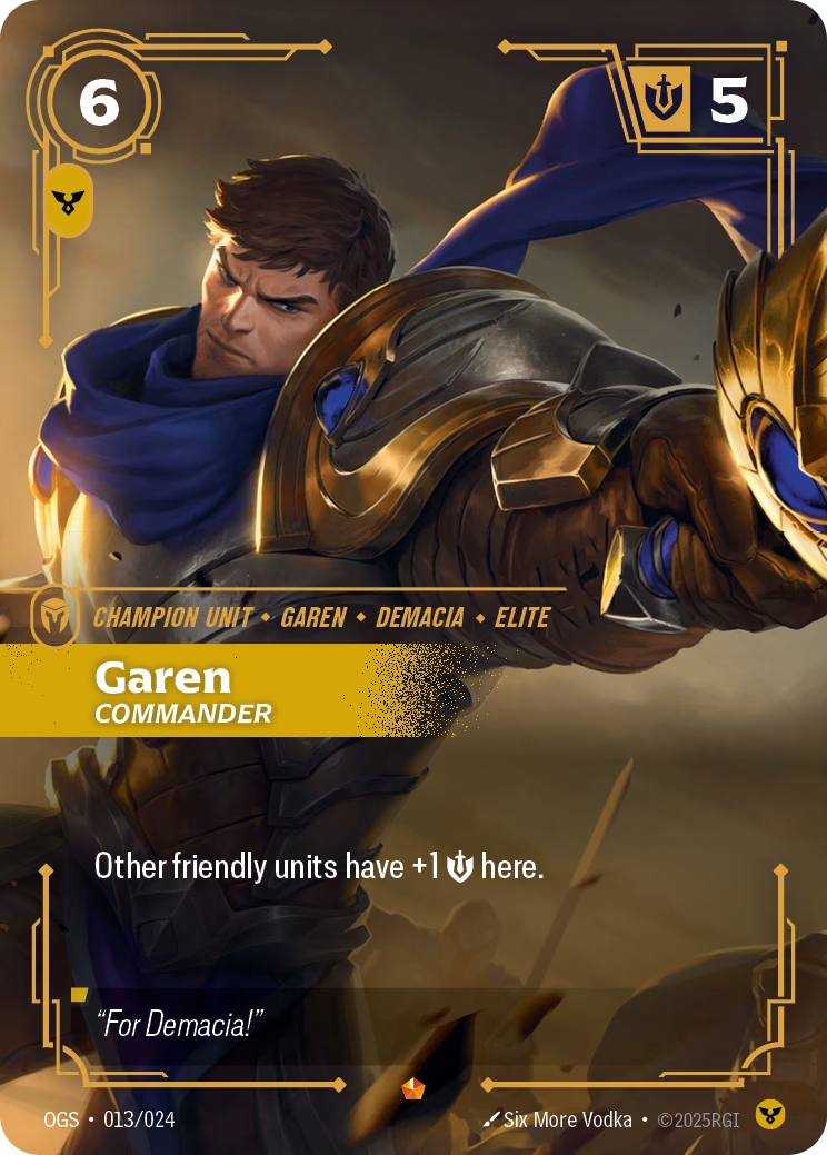 Garen OGS-013/024 Riftbound card