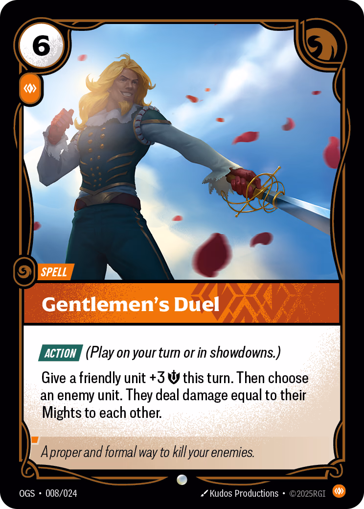 Gentlemen's Duel OGS-008/024 Riftbound card