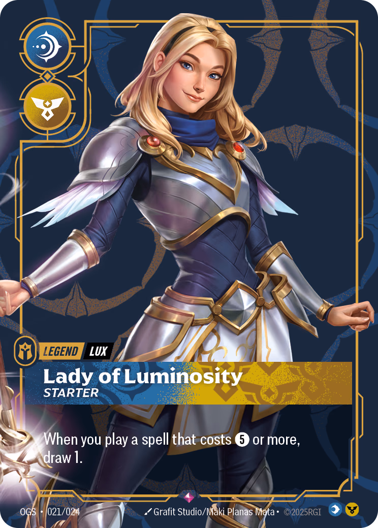 Lux, Lady of Luminosity - Starter OGS-021/024 Riftbound card