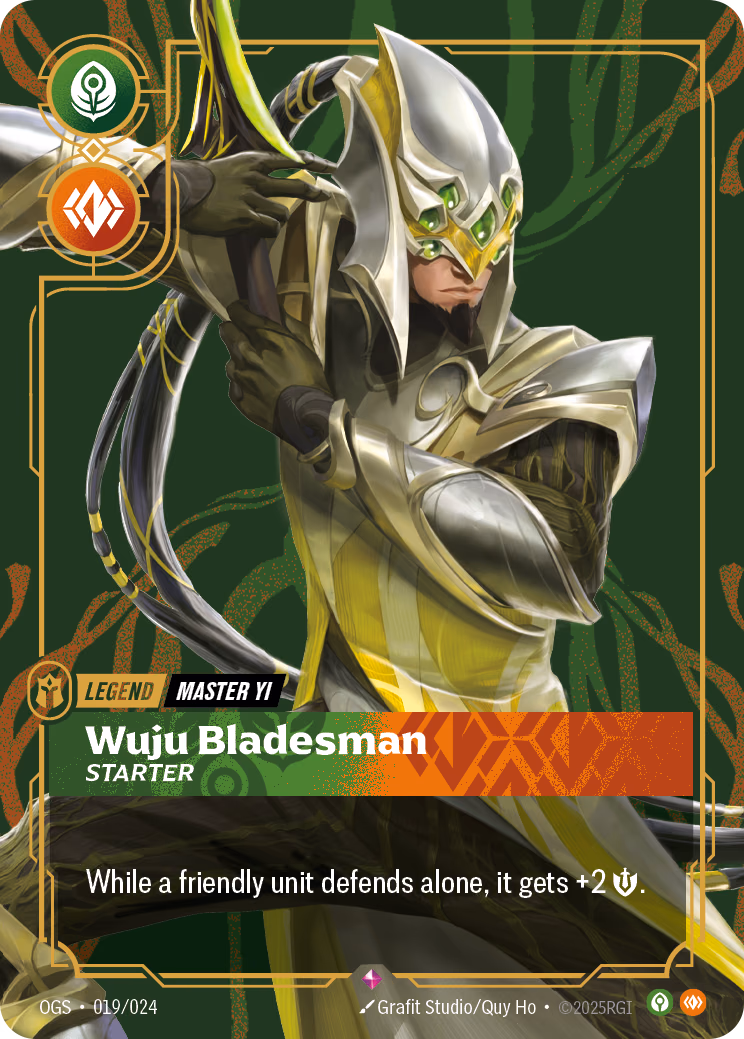Master Yi, Wuju Bladesman OGS-019/024 Riftbound card