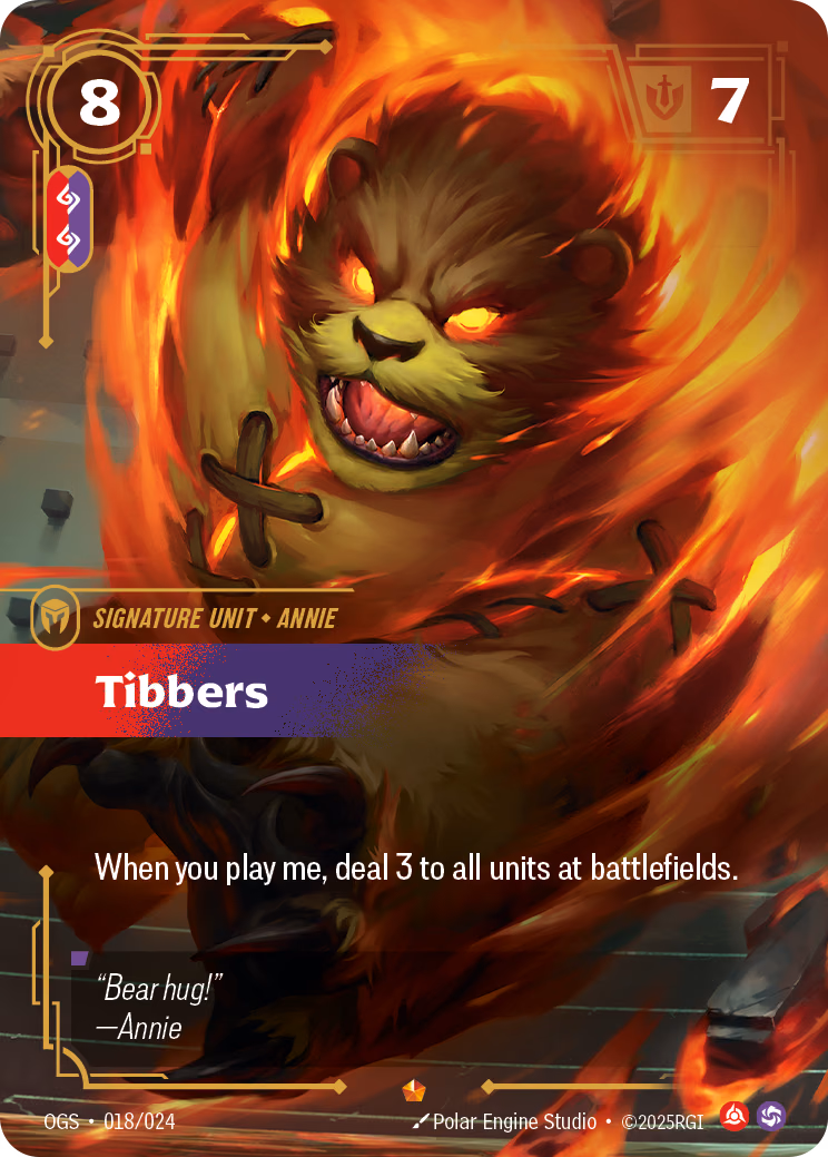 Tibbers OGS-018/024 Riftbound card
