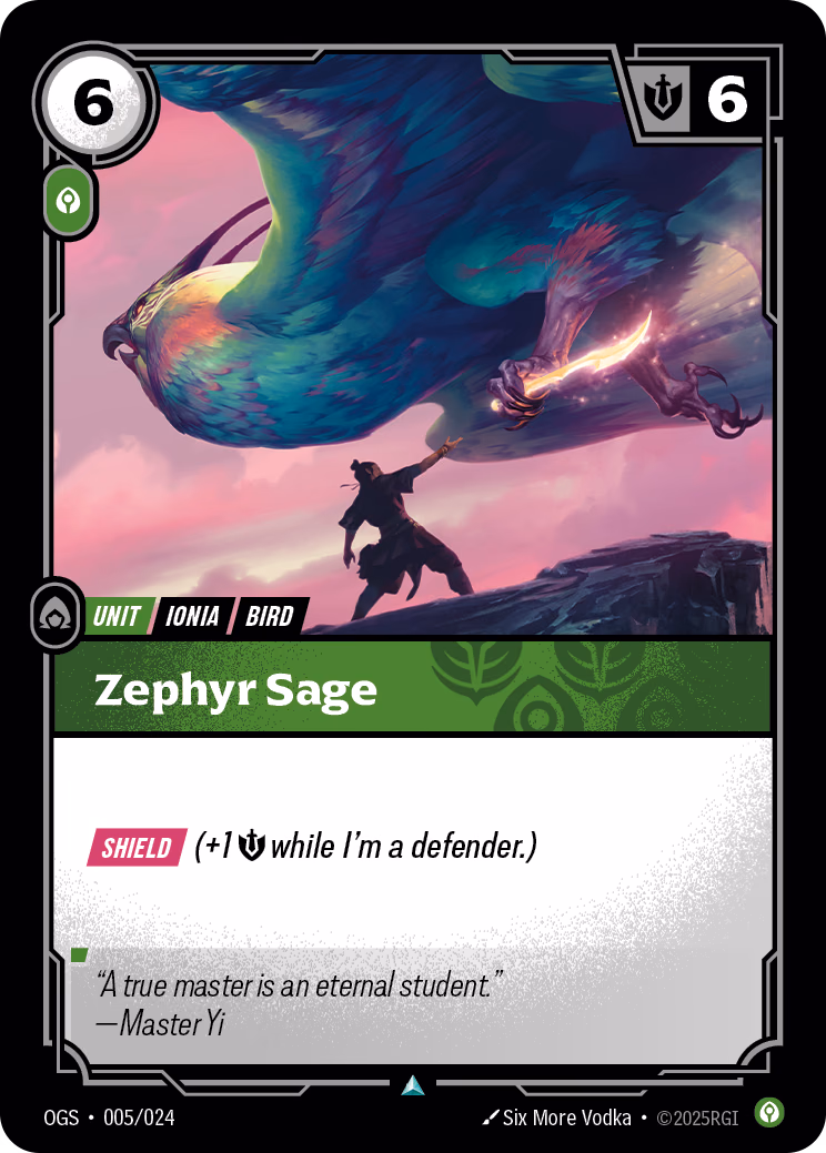 Zephyr Sage OGS-005/024 Riftbound card