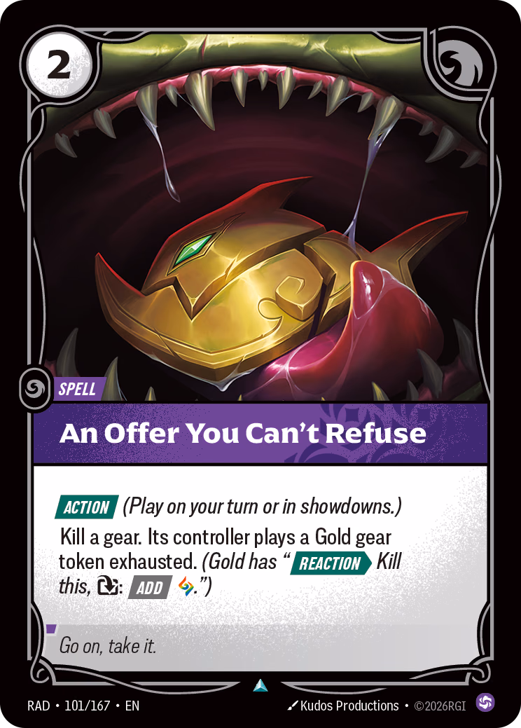 An Offer You Can't Refuse RAD-101/167 Riftbound card