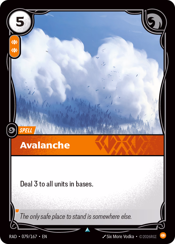 Avalanche RAD-079/167 Riftbound card
