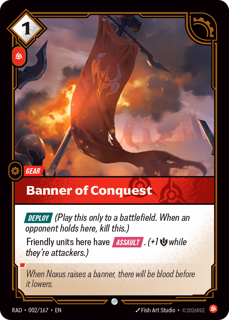 Banner of Conquest RAD-002/167 Riftbound card