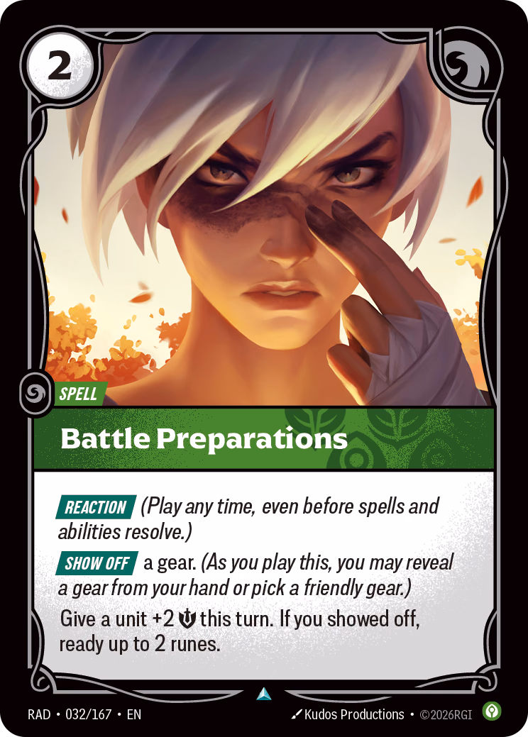 Battle Preparations RAD-032/167 Riftbound card