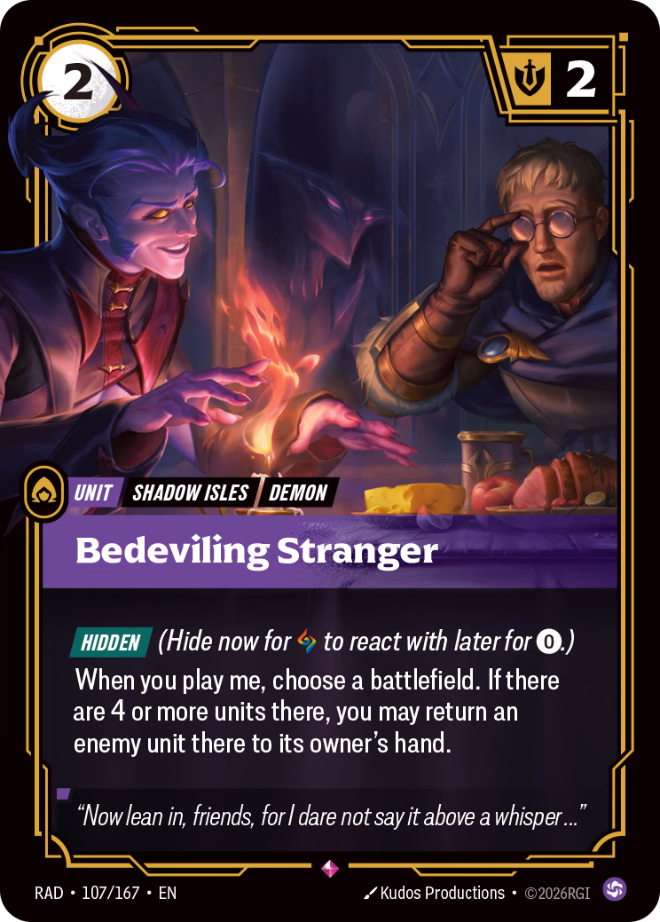 Bedeviling Stranger RAD-107/167 Riftbound card