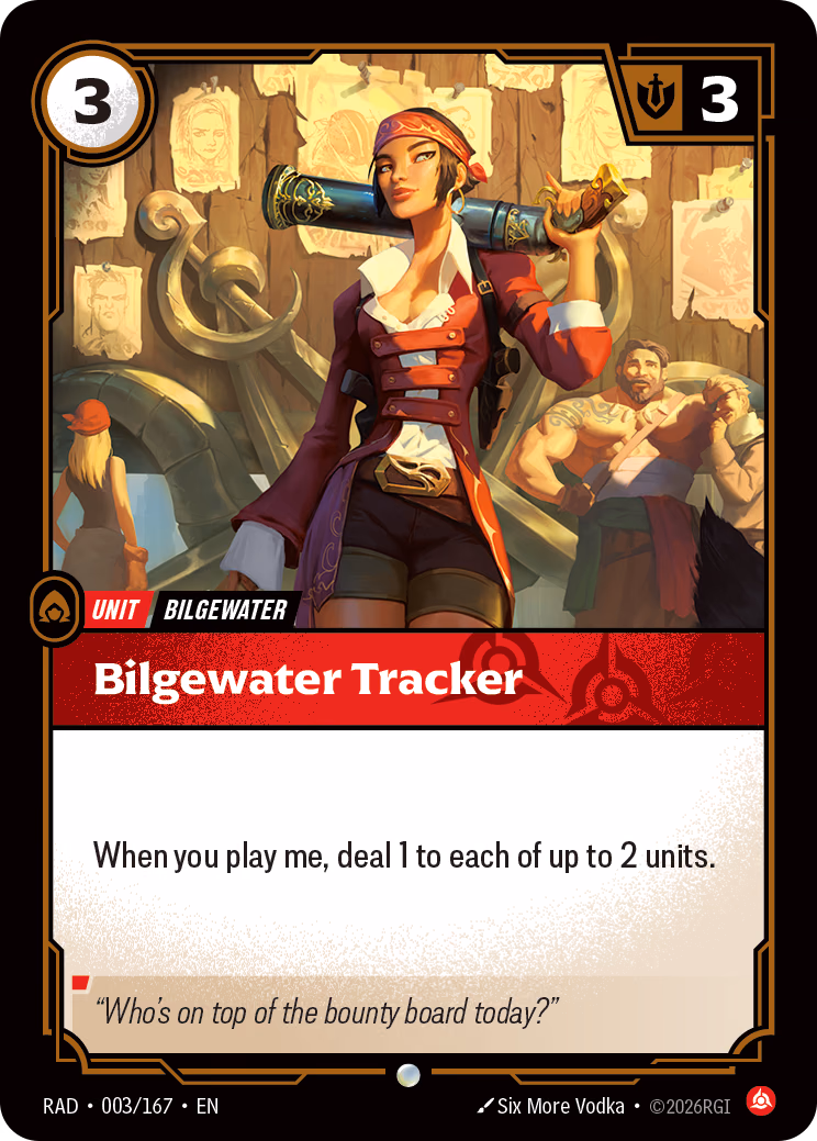 Bilgewater Tracker RAD-003/167 Riftbound card