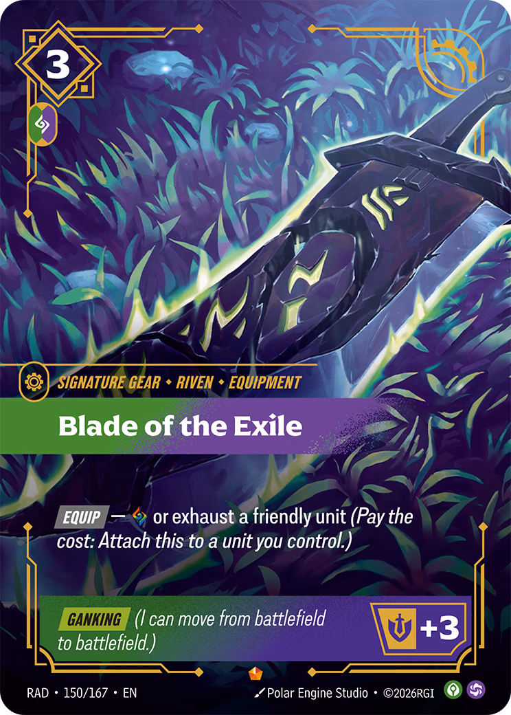 Blade of the Exile RAD-150/167 Riftbound card